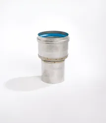 verloopstuk vergrotend 60/80 INOX ubbink
